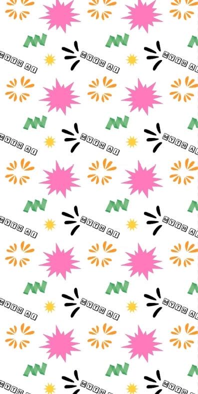 An all-over seamless repeat arranged from the same six motifs