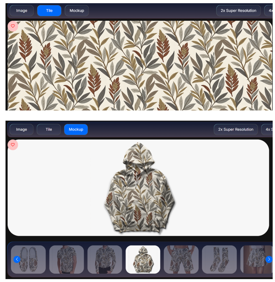 Learn how to generate a print pattern using AI with MYTH AI. Discover how designers use text or images to create high-quality, sustainable, and production-ready patterns in minutes.