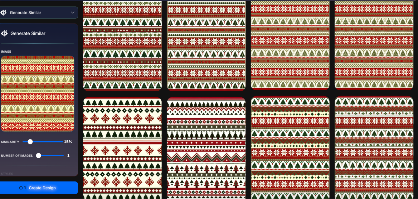 how to create geometric patterns with AI