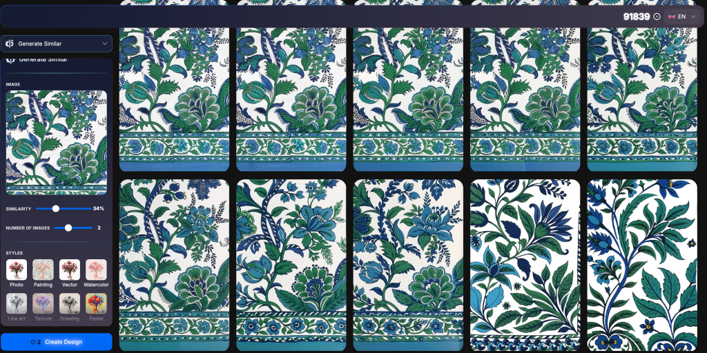 ai seamless image pattern generator